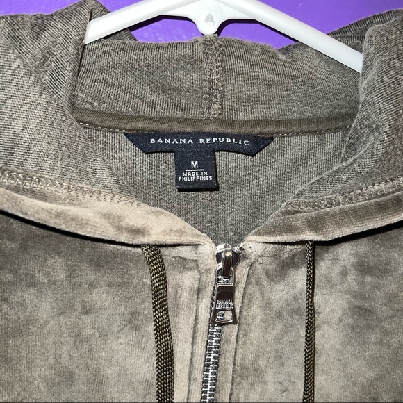 Banana Republic Women's Velour Hoodie jacket - Picture 2 of 5